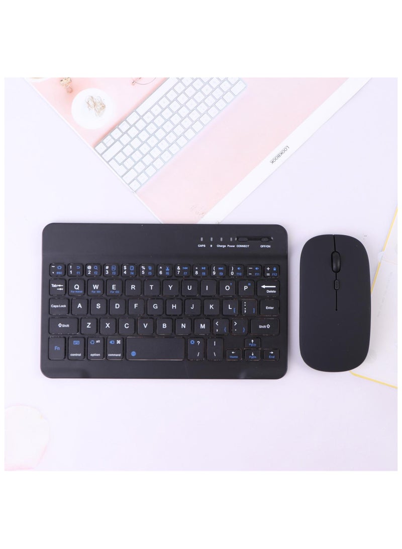 DUSALA Ultra-Slim Bluetooth Rechargeable Portable Wireless Keyboard And Mouse Combo For Apple iPad iPhone iOS 13 And Above Samsung Tablet Smartphone And Android Windows - Image 3