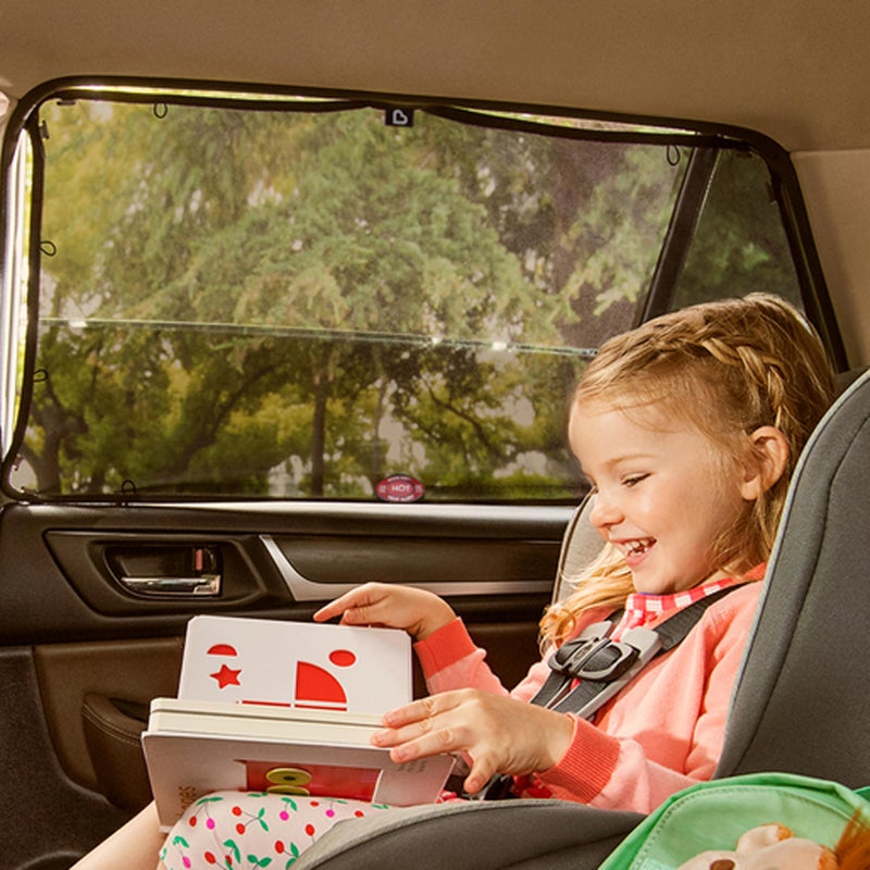 MunchkinÂ® BricaÂ® Magnetic Stretch to Fitâ„¢ Sun Shade, Black, 2 Pack - Image 4