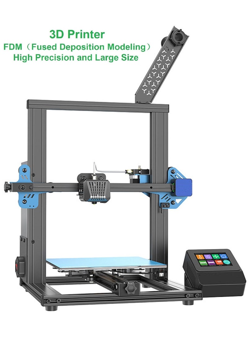 general Professional 3D Printer Mizar Pro FDM High Precision, Large Size, 32-bit MCU, 3.5inch Touch Screen Control, ABL&GML Double-Leveling System, Speed Adjustment of Belt, Full Mute Motherboard, Print Lighting, Discharge Detection, Humanized UI Interface, Power Supply Protection Device, Resume Printing Function, Easy and Quick Assembly - Image 1