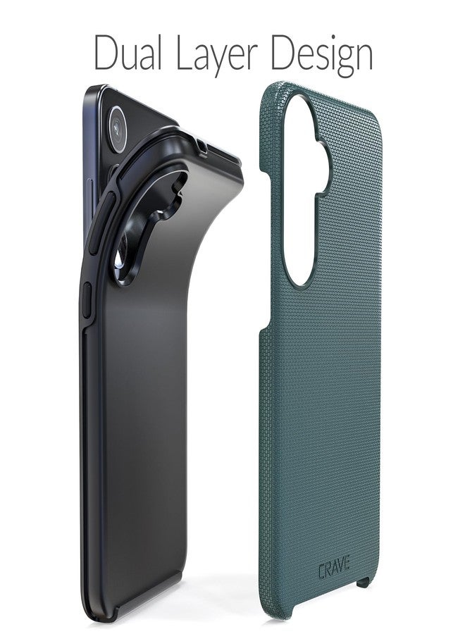 كريف جراب Crave لهاتف سامسونج جالاكسي S24 بلس، جراب مزدوج الطبقات مقاوم للصدمات لهاتف سامسونج جالاكسي S24 بلس (6.7 بوصة) - أخضر غابي - Image 4