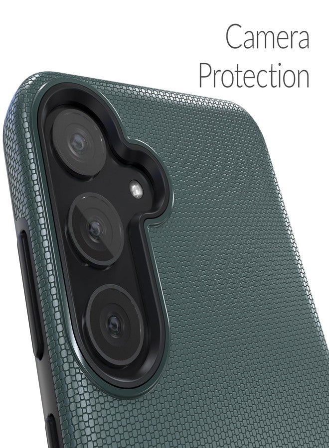 كريف جراب Crave لهاتف سامسونج جالاكسي S24 بلس، جراب مزدوج الطبقات مقاوم للصدمات لهاتف سامسونج جالاكسي S24 بلس (6.7 بوصة) - أخضر غابي - Image 3