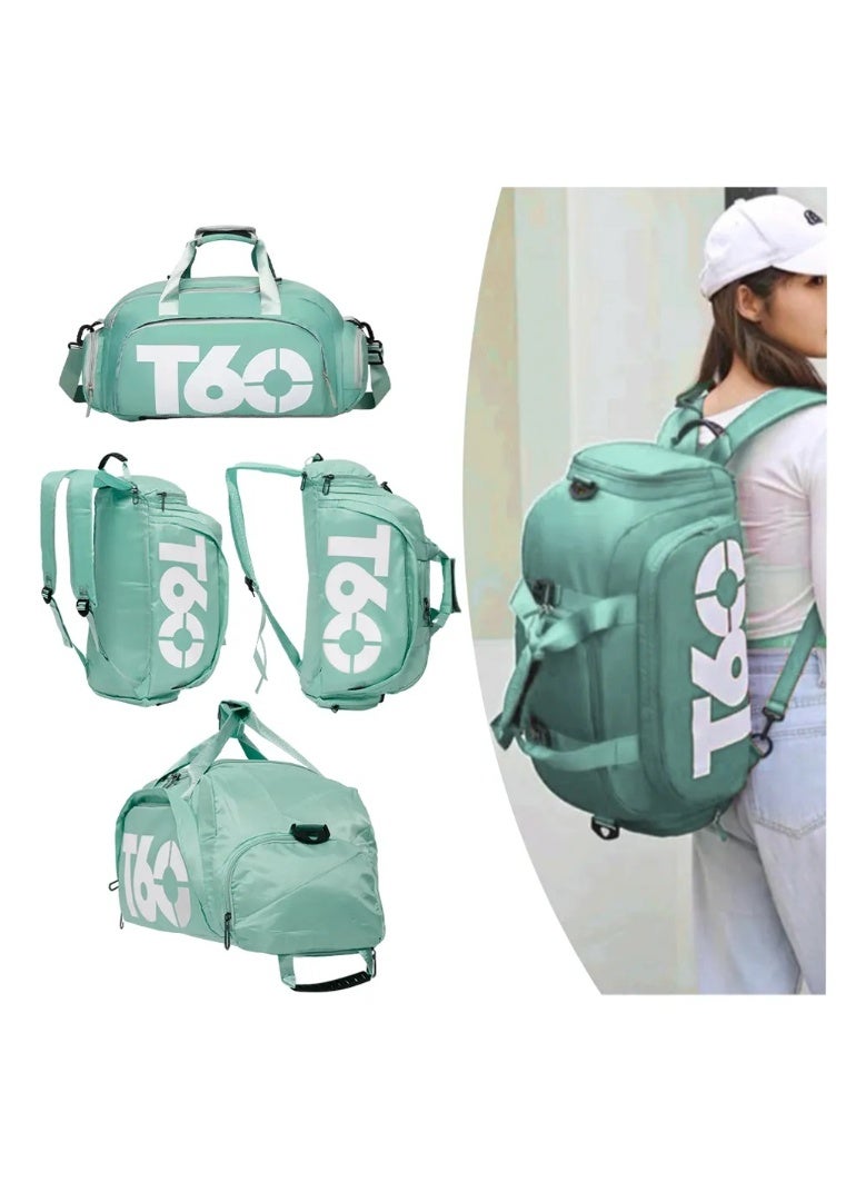 شنطة رياضية متعددة الاستخدامات، حقيبة سفر مع جيب للأحذية و جيب للملابس المبلل، سوستة توسيع، مقاومة للماء، للجنسين - Image 1