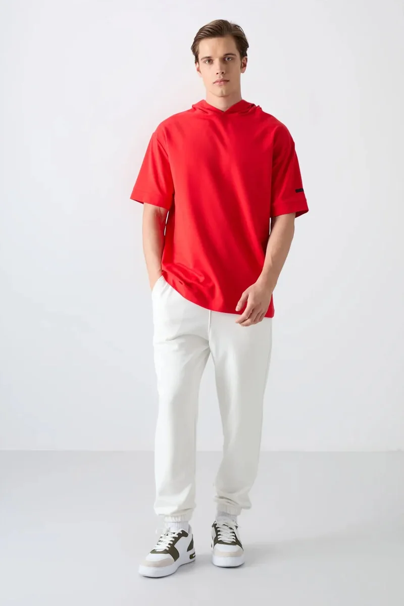 Tommylife TOMMY Oversized Hooded Short-Sleeve T-Shirt