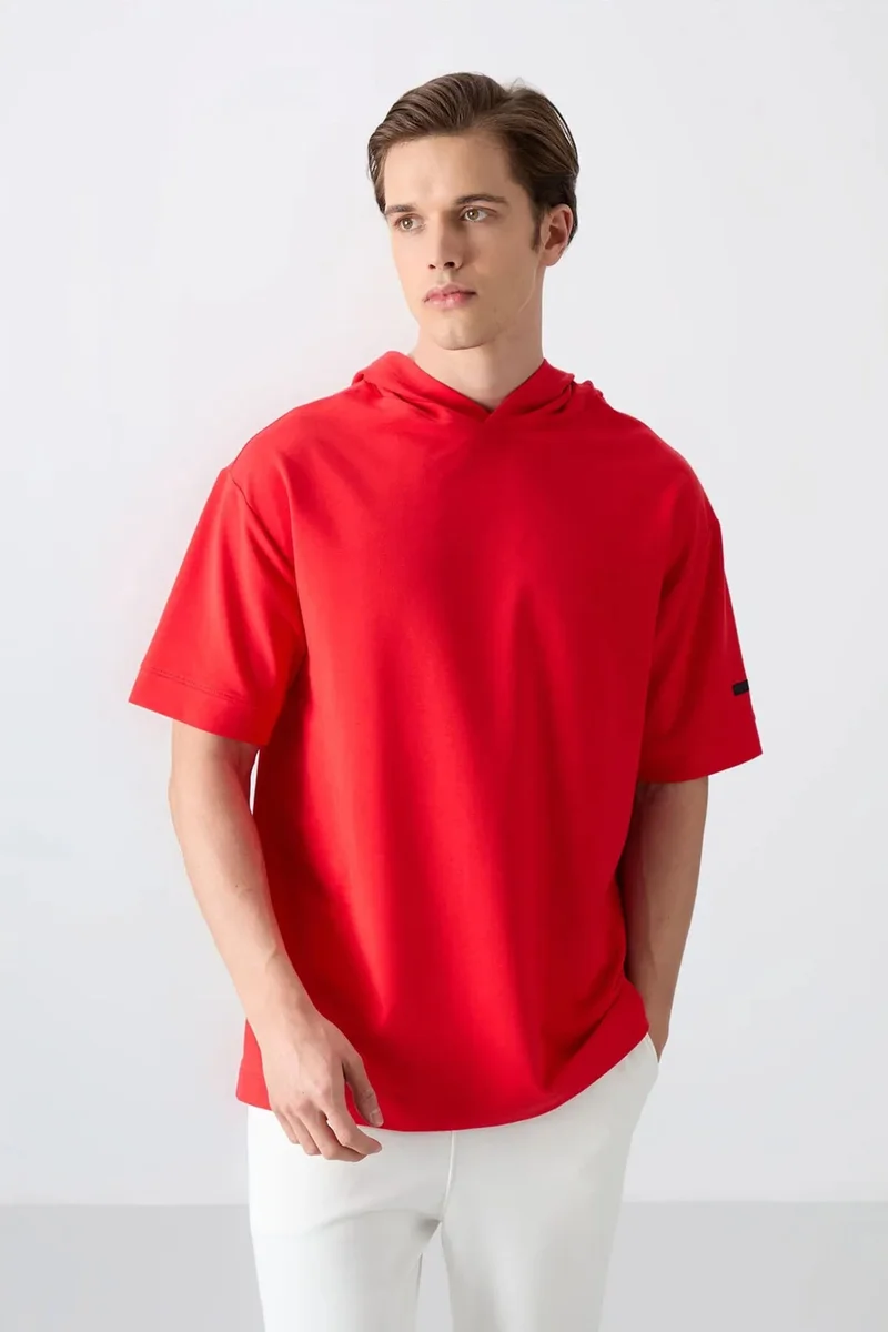 Tommylife TOMMY Oversized Hooded Short-Sleeve T-Shirt