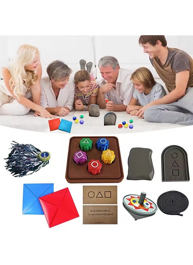Tiokkss Korean Traditional Play Game Gonggi Stones Game Squidee Family Travel and Party Games Gongi jackstones DDAKJI toys game tone Catching Game Catch  - Image 1