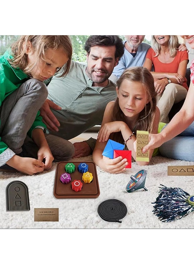 Tiokkss Korean Traditional Play Game Gonggi Stones Game Squidee Family Travel and Party Games Gongi jackstones DDAKJI toys game tone Catching Game Catch  - Image 4