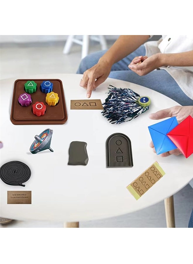 Tiokkss Korean Traditional Play Game Gonggi Stones Game Squidee Family Travel and Party Games Gongi jackstones DDAKJI toys game tone Catching Game Catch  - Image 5