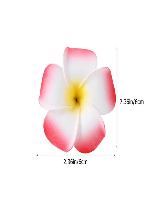 minkissy 12pcs 6cm Hawaiian Plumeria Barrettes Hair Clips Artificial Flower Hair Pins for Beach Party and Wedding - Image 2