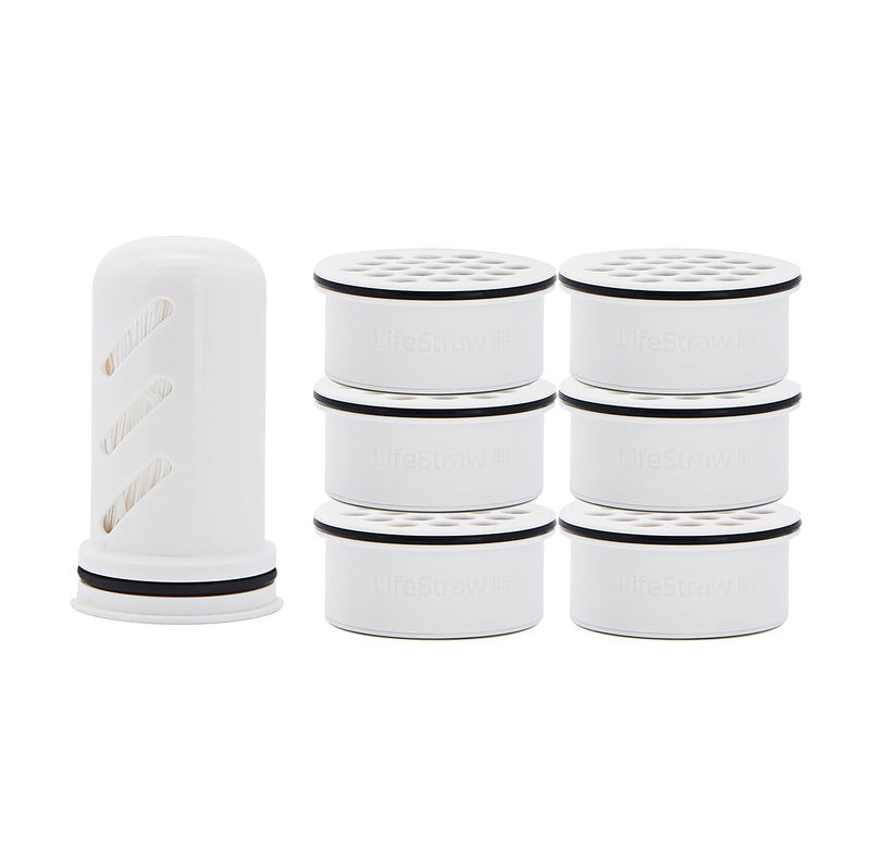 LifeStraw Home Water Pitcher Replacement Pack, 1-Year Supply, for Protection Against Bacteria, Parasites, microplastics, PFAS and 30+ contaminants - Image 1