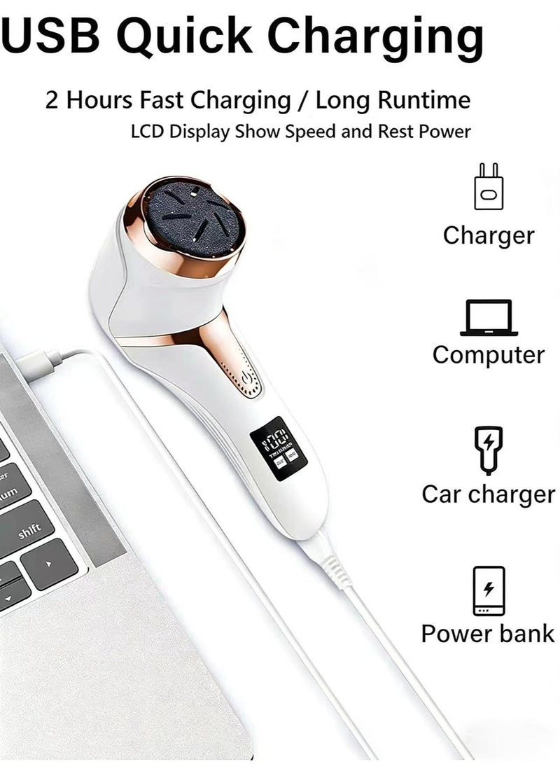 general Electric Feet Callus Remover with Lint Vacuum, smoothing electric foot care wand, and professional foot care tool set—these make excellent gift choices. This foot care set is specifically designed for foot care and removing dry, dead skin, and features a digital display and waterproof functionality. - Image 5