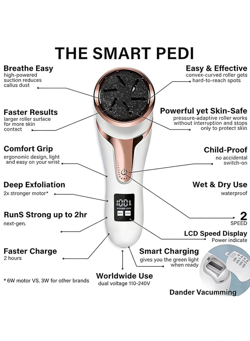 general Electric Feet Callus Remover with Lint Vacuum, smoothing electric foot care wand, and professional foot care tool set—these make excellent gift choices. This foot care set is specifically designed for foot care and removing dry, dead skin, and features a digital display and waterproof functionality. - Image 2