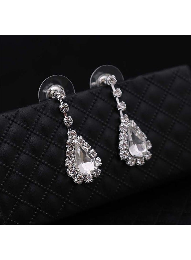 HY Necklace Earrings Set,Bridal Wedding Accessories Set Evening Dress Jewelry,Drop Pendant Fashion Women Jewelry Set - Image 5