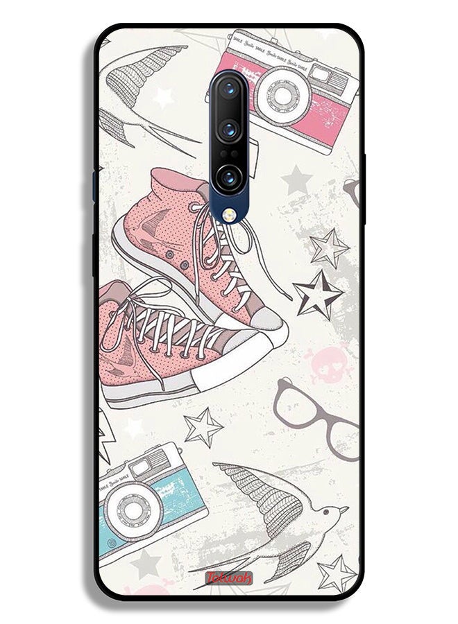 Tolwak OnePlus 7 Pro 4G Protective Case Cover Canva Shoes And Camera Art  - Image 2