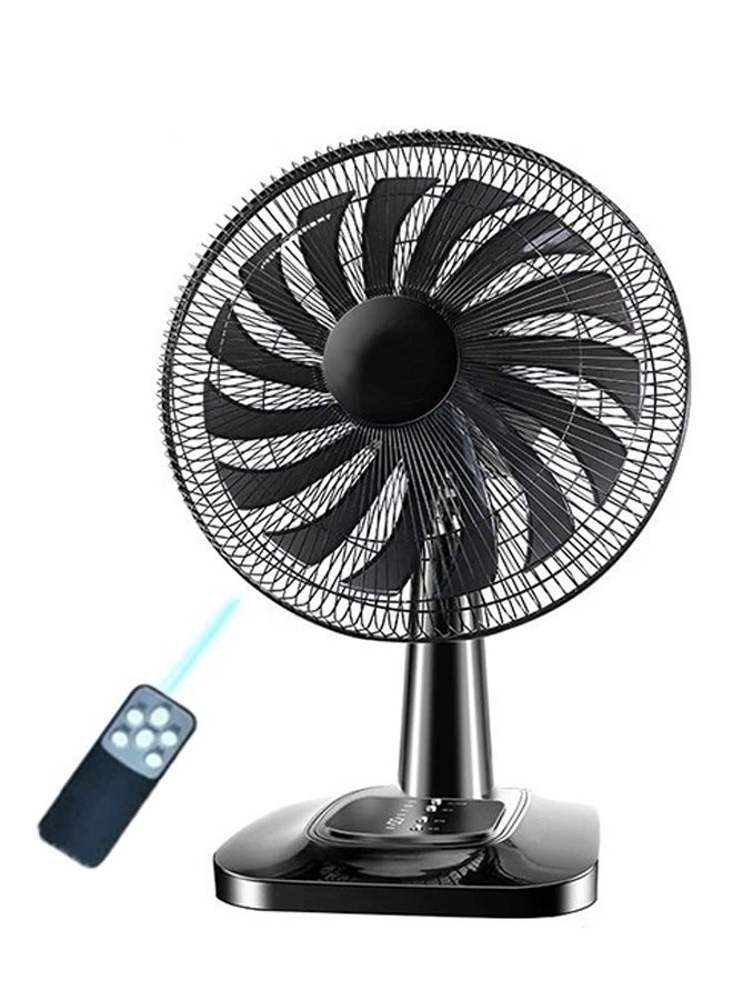 Monda 50W Desk Fan 16 Inch Diameter, 120° left and right swing, 45° up and down swing,3 Speed And 5AS Blade, For The Perfect Temperature 	 KYT-30 Black  - Image 1