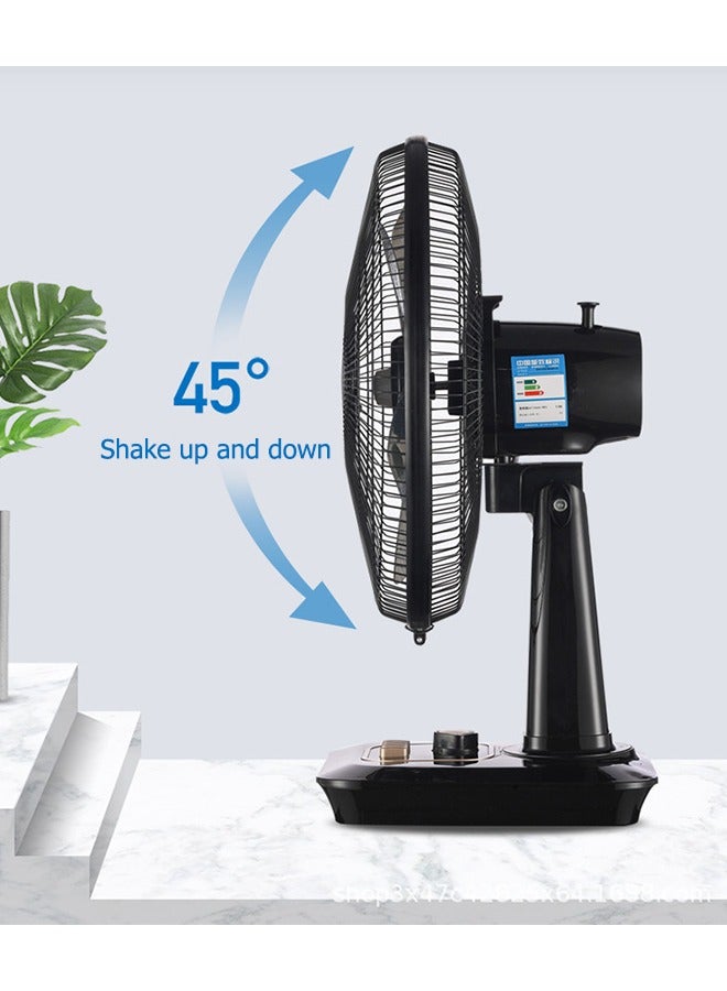 Monda 50W Desk Fan 16 Inch Diameter, 120° left and right swing, 45° up and down swing,3 Speed And 5AS Blade, For The Perfect Temperature 	 KYT-30 Black  - Image 4