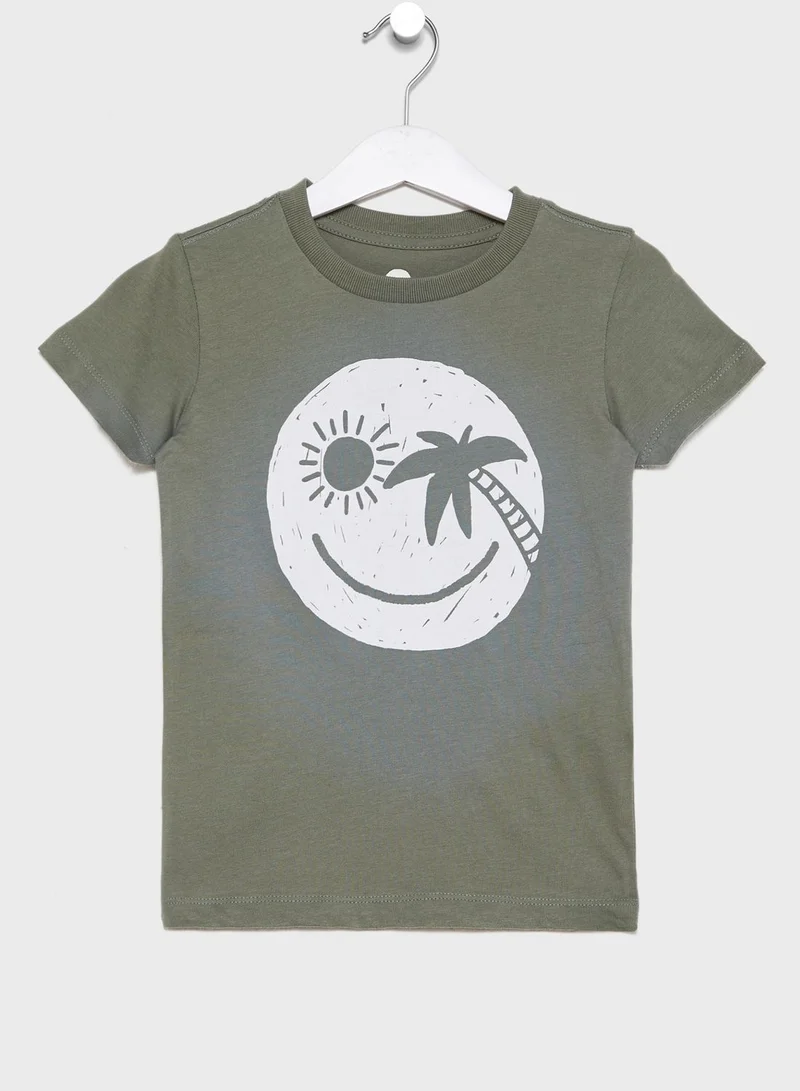 Cotton On Kids Palm Smile T-Shirt