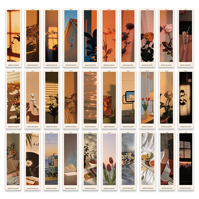 Doraking 30PCS Vintage Mood Scene Theme Paper Bookmarks for Book Lovers, Boxed Bookmarks Set (Daily Mood) - Image 1