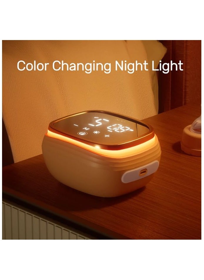 NCVI Double Electric Breast Pump for Breastfeeding, LED Night Light Display  10 Milk Bags, 6 Nursing Pads and 2 x 180ml Feeding Bottle - AM8102  - Image 4