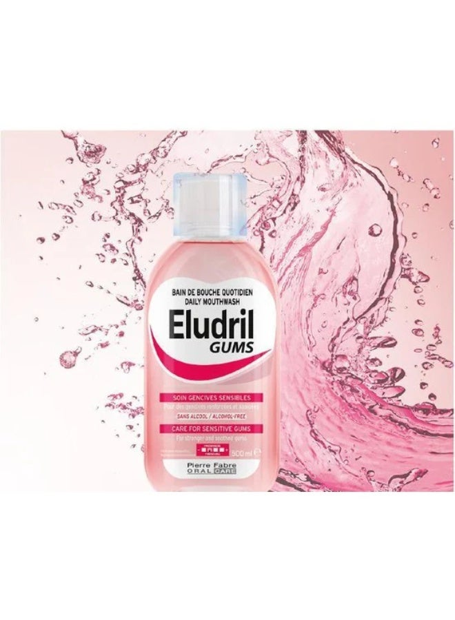 Eludril Gums Daily Mouthwash for Sensitive Gums 500ml - Image 2