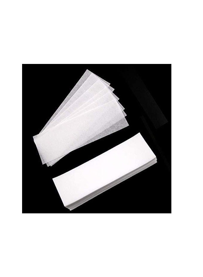 Generic 100pcs Quick Hair Removal Wax Strips with Special Thick Non-woven Hair Removal Wax Paper White Hair Removal Wax Strips  - Image 3