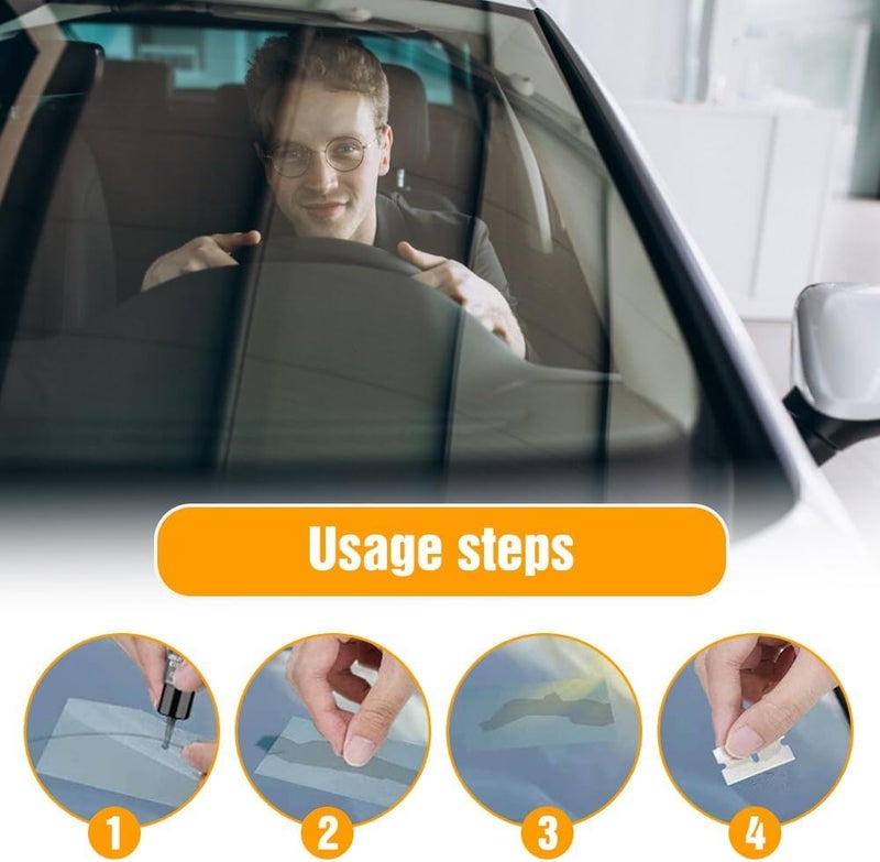 SWIUKPHE 2 Set Windshield Crack Repair Kit, Car Windshield Crack Repair Fluid for Automotive Windscreen Tool, Cracks Gone Glass Repair Kit, Glass Crack Repair Liquid for Chips and Cracks - Image 5