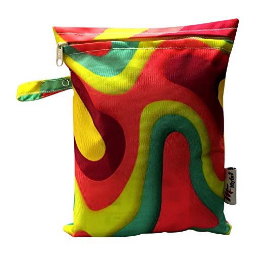Myfav MY FAV Waterproof Wet Bag | Washable & Reusable Storage Pouch | Wet & Dry Organizer for Travel; Beach; Pool; Stroller; Diapers; Dirty Gym Clothes; Wet Swimsuits & Toiletries-Pack of 1 - Image 1