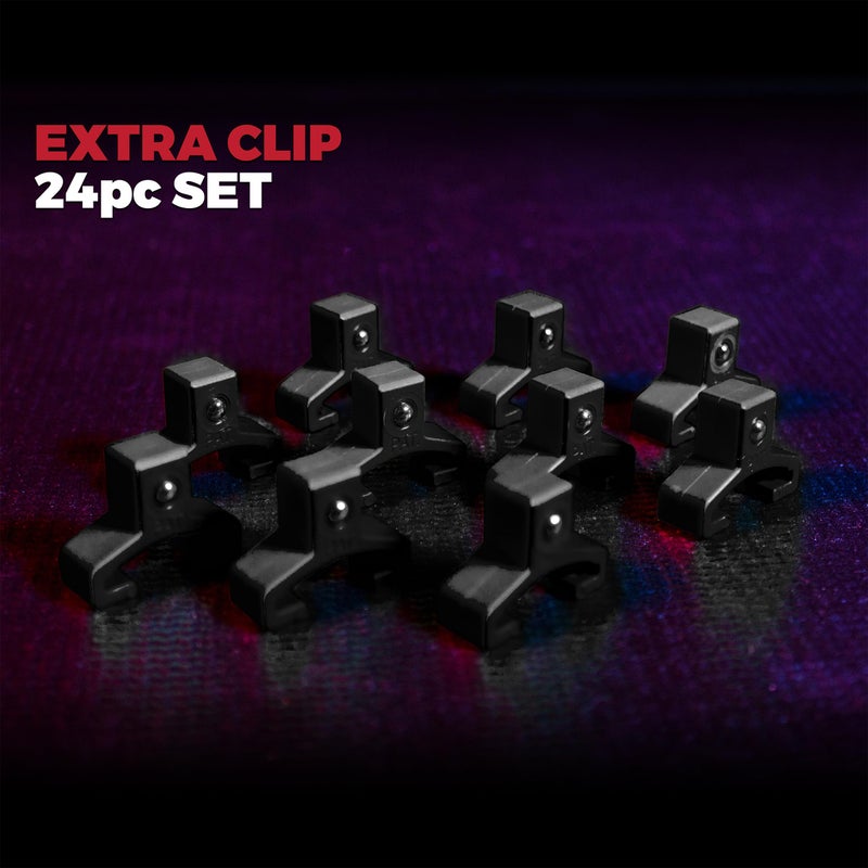 Olsa Tools Black Spring-Loaded Socket Clips - 24-Pack (3/8-Inch Drive) - Compatible with Olsa Socket Holders - Part: 1136 - Image 3