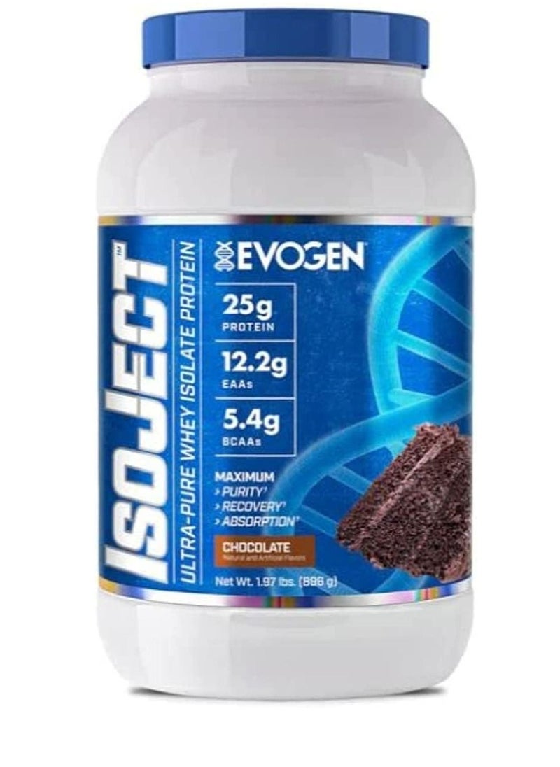 Evogen Nutrition - Epogen Isoject Ultra-Pure Whey Isolate Protein 26 servings Chocolate 896g - Image 1