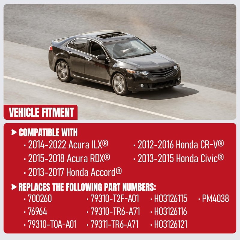 AA Ignition محرك مروحة سخان HVAC مع مجموعة مروحة بديلة - متوافق مع سيارات أكورا وهوندا - ILX، RDX، أكورد، CR-V، سيفيك - يحل محل 700260، 79310-T0A-A01، 79310-TR6-A71، PM4038 - Image 4