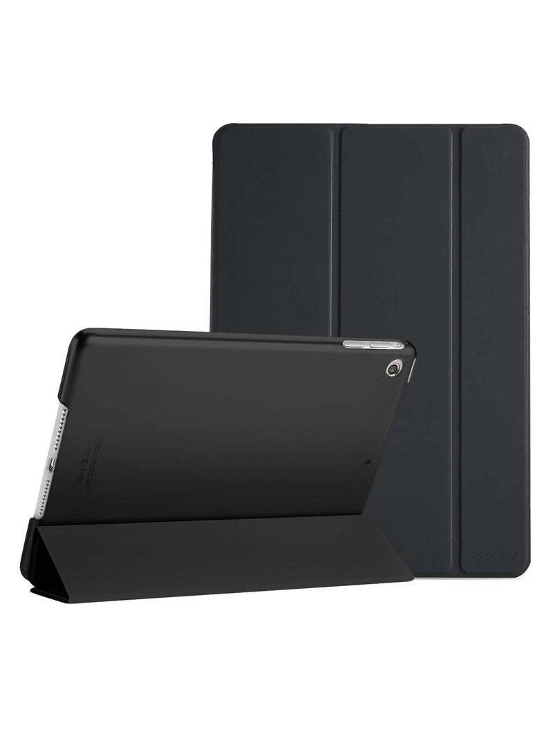 Procases Smart Case for iPad Air 1st Edition Ultra Slim Lightweight Stand Protective Case Shell with Translucent Frosted Back Cover Black - Image 1
