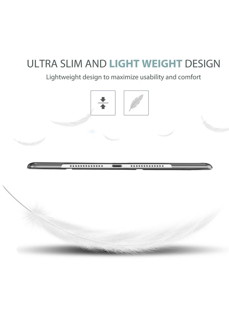 Procases Smart Case for iPad Air 1st Edition Ultra Slim Lightweight Stand Protective Case Shell with Translucent Frosted Back Cover Black - Image 4