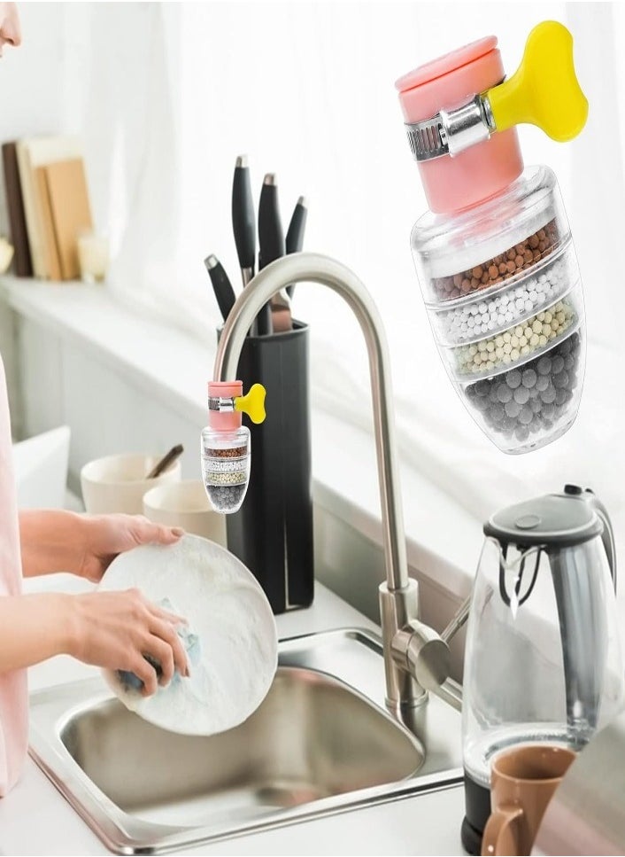 XVersion Faucet water filter 3-Pack Universal Activated Carbon Faucet Water Filters – Six-Layer Tap Purifier for Clean and Safe Water in Home & Kitchen  - Image 3