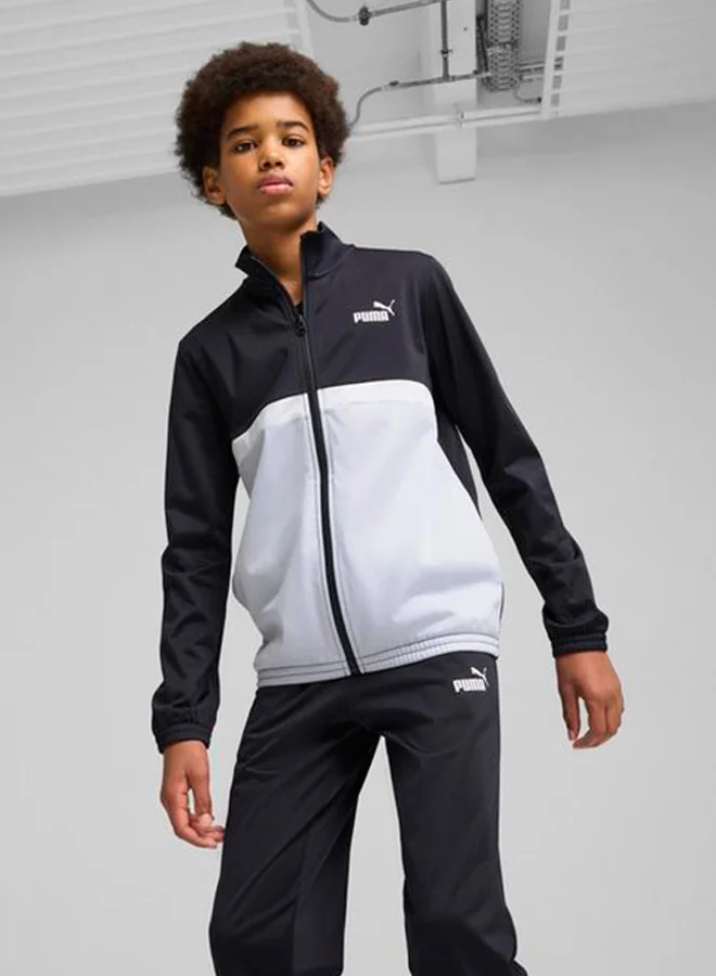 PUMA Youth Poly Colourblock Tracksuit