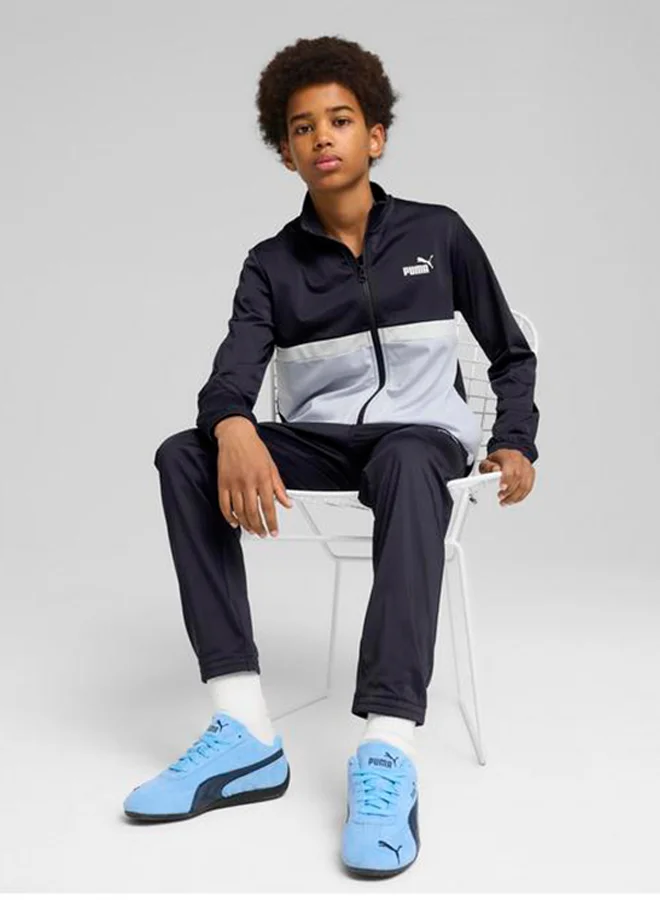 PUMA Youth Poly Colourblock Tracksuit
