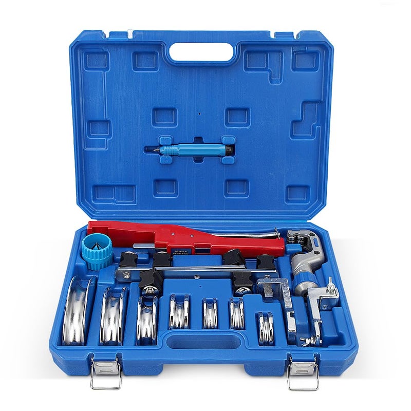 klarako Pipe Bender, Manual Tubing Bender Copper Aluminum Pipe Bending Machine Ratcheting Tube Cutter Hand Tool for Air Conditioning Refrigeration Repair - Image 1