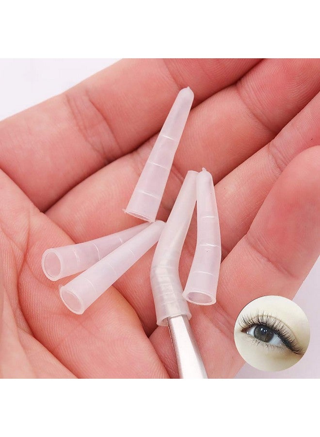 ccHuDE Chude 100 Pcs Clear Tweezer Point Protectors Cap Tweezer Tip Protective Covers Stopper  - Image 3