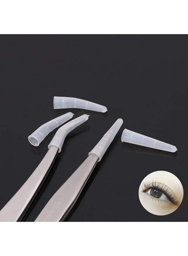 ccHuDE Chude 100 Pcs Clear Tweezer Point Protectors Cap Tweezer Tip Protective Covers Stopper  - Image 5