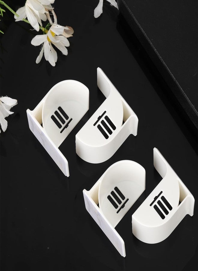 XIHIRCD حامل أكياس بلاستيكية من XIHIRCD، زوجان، حامل أكياس قمامة بدون ثقب، منظم أكياس بلاستيكية يُثبت على الحائط، موزع أكياس قمامة أبيض، حامل أكياس بقالة لتخزين وتنظيم المنزل والمطبخ - Image 3