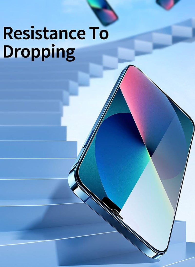 شيزي 3 قطع واقي شاشة من الزجاج المقسى لهاتف iPhone 14 13 13 Pro 6.1 بوصة مضاد للخدش 9H صلابة HD واقي شاشة 0.33 مم فائق الوضوح، مقاوم للغاية - Image 3
