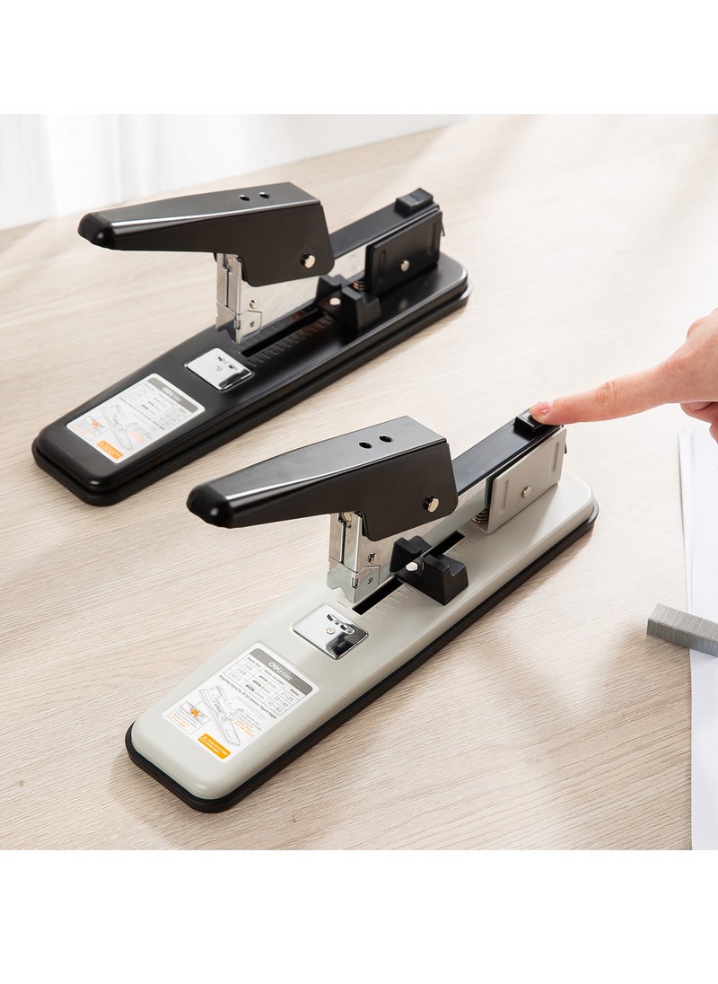 Deli - Deli E0392 Heavy Duty Stapler - High Capacity, Durable Design (Up to 60 Sheets, Assorted Colours White and Black , 1 Piece) - Image 1