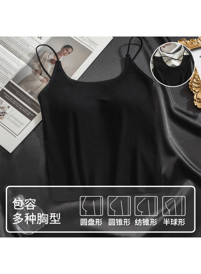 Goso Skin-Friendly And Breathable Round Neck Comfortable Undershirt Camisole For Women, Suitable For Layering Or Outer Wear, Slimming Top - Image 2