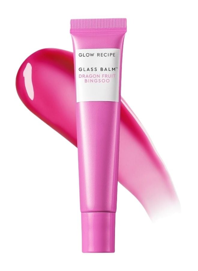 glow receipe Glow Recipe Glass Balm Lip Treatment Dragonfruit Bingsoo (Sheer Bright Pink) — 0.52 oz / 15 g - Image 1