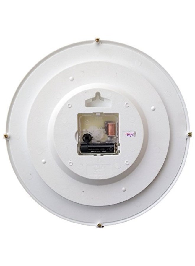 Ajanta 11-Inch Wall Clock (Model 879-White) – Step Movement | White Dial with Black Numerals | Battery Operated | Ideal for Home, Office, Bedroom, Living Room, and Kitchen - Image 3