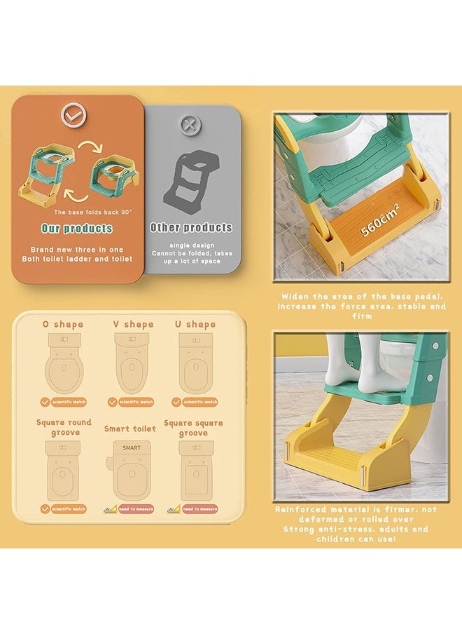 Beauenty Children PottyTraining Chair, Ladder With Step Stool For Boys/Girls  - Image 4