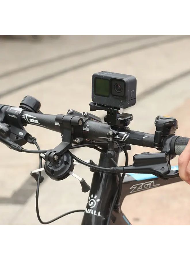 Black Dual Mount Bracket for Action Cameras with Anti Slip Washer - Image 5