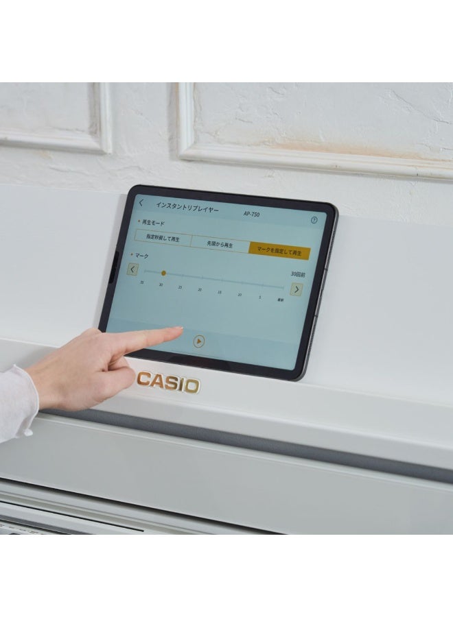 كاسيو بيانو كاسيو سيلفيانو AP-750 الرقمي - أبيض - Image 3