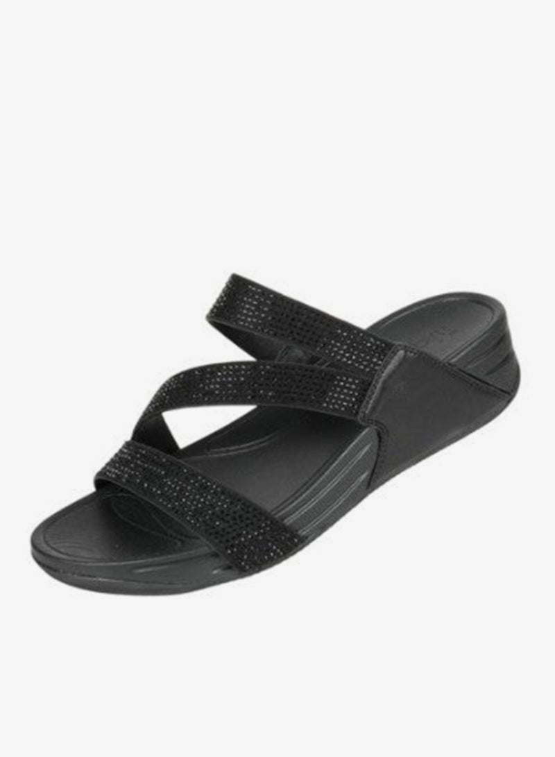 Michelle Morgan 092-3017 Michelle Morgan Ladies Casual Sandals 414RJ67B Black - Image 1