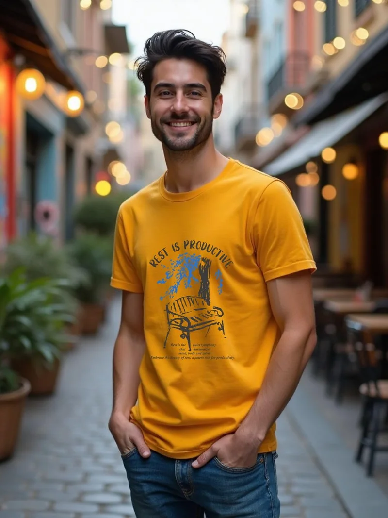 NOBERO Graphic Printed Cotton T-Shirt for Men