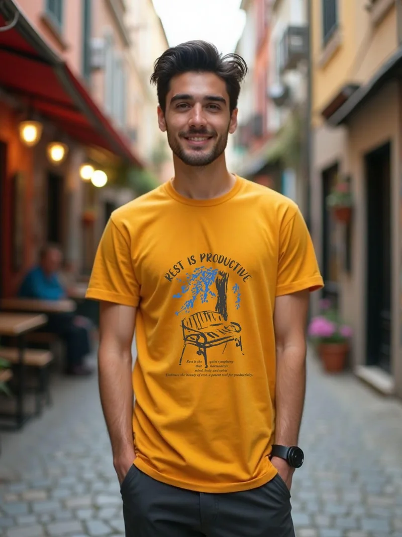 NOBERO  Graphic Printed Cotton T-Shirt for Men for Men | Best Price UAE