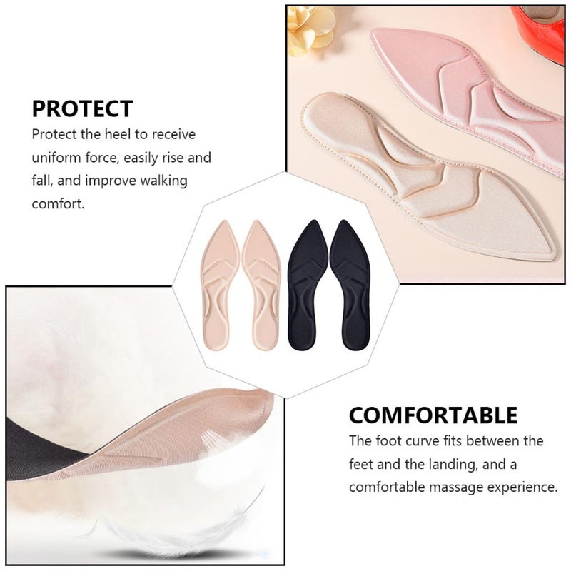 High Heel Arch Support Insoles 2 Pairs Breathable Shock Absorbing Size 34 39 - Image 5